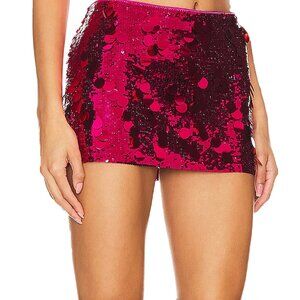 Low Rise Paillette Skirt | Fatala Pink